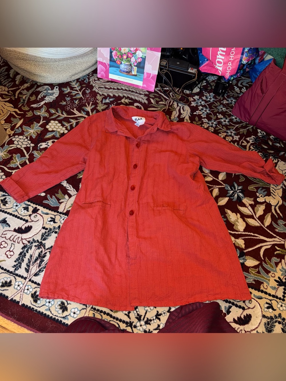 Long FLAX linen tunic